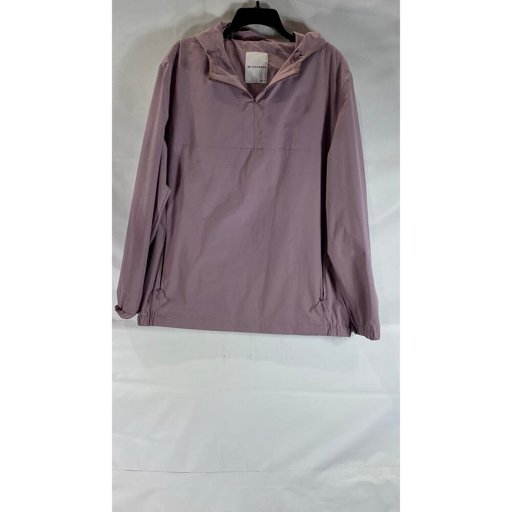 BR STANDARD Women's Mauve Popover Hooded Lightweight Jacket SZ L